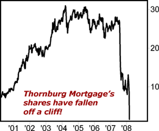 Thornburg Mortgage's shares have fallen off a cliff!
