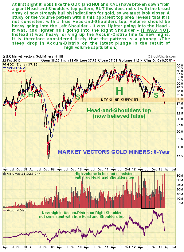 Market vectors Gold Miners 6-Year Chart