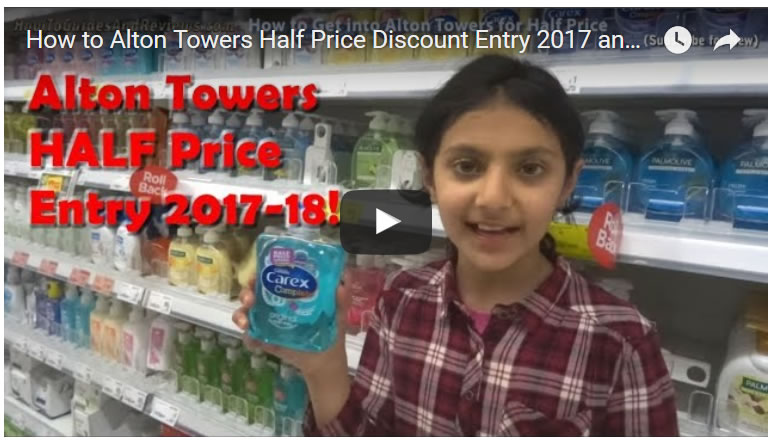 How to Alton Towers Half Price Discount Entry 2017 and 2018, Any Time, No Pre-Booking!