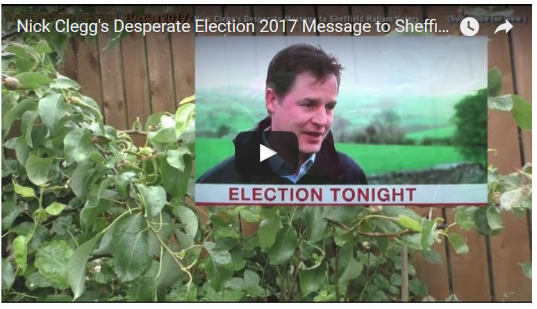 Nick Clegg's Desperate Election 2017 Message to Sheffield Hallam Voters