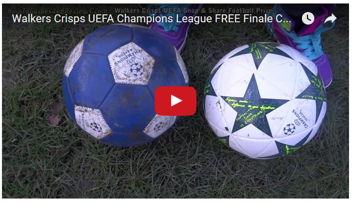 Walkers Crisps UEFA Champions League FREE Finale Capitano Football!