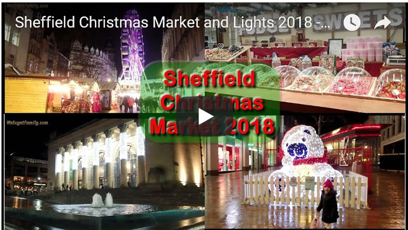 Sheffield Christmas Market and Lights 2018 - City Centre from Fargate to Moorfoot 