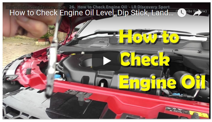 How to Check Engine Oil Level, Dip Stick, Land Rover Discovery Sport (26)
