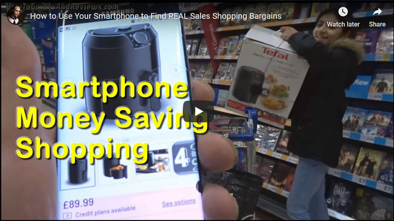 How to Use Your Smartphone to Find REAL Sales Shopping 50% Discount Bargains