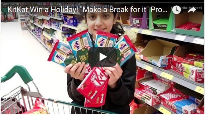 KitKat Win a Holiday! "Make a Break for it" Promotion 2019