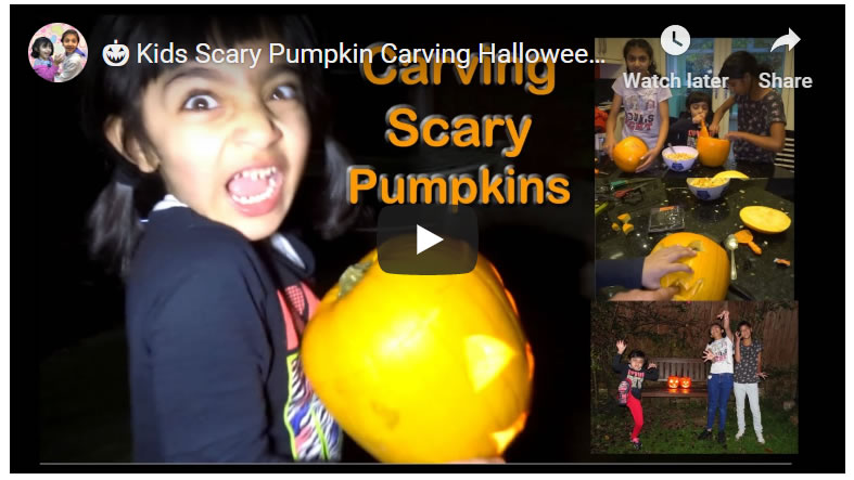 Kids Scary Pumpkin Carving Halloween 2019 - How to Carve Pumpkins 