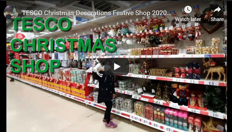 TESCO Christmas Decorations Festive Shop 2020  How to Beat the