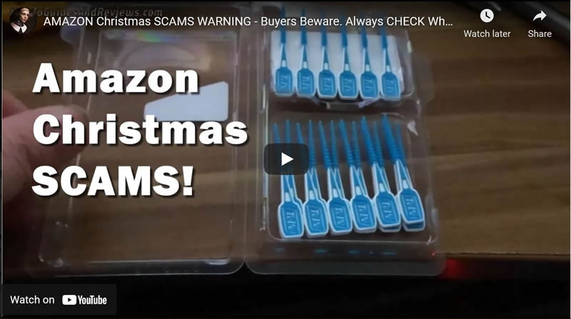 AMAZON Christmas SCAMS WARNING - Buyers Beware. Always CHECK What You Buy