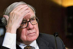Warren Buffett didn't have good news for Berkshire Hathaway shareholders: Fourth quarter profits had tumbled 96 percent.