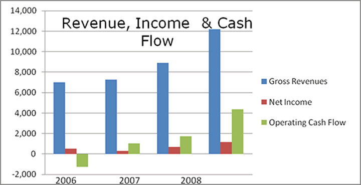 Revenue, Income & Cash Flow