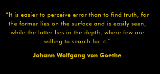 Johann Wlfgang von Goethe quote