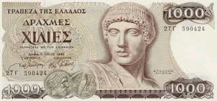 1,000 Greek Drachma Note