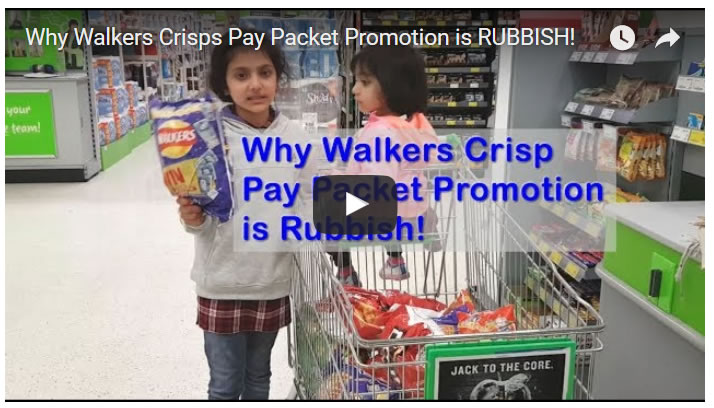 Why Walkers Crisps Pay Packet Promotion is RUBBISH!