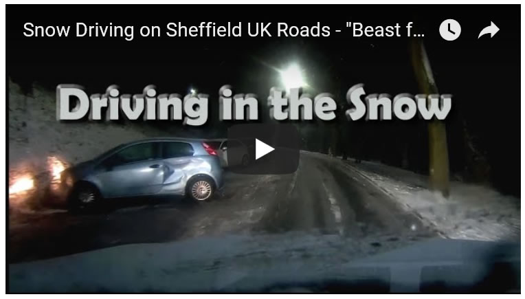 The Beast from the East Snow, UK Roads Driving Car Accidents