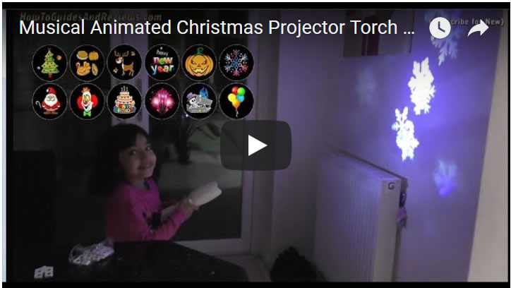 Musical Animated Christmas Projector Torch for Kids Review