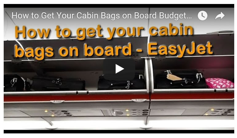 Getting Your Cabin Bags on Board Budget Airlines - EasyJet, Manchester Airport