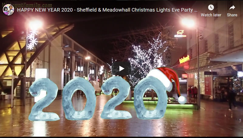 HAPPY NEW YEAR 2020 - Sheffield City Centre Christmas Lights Eve Party Fun 