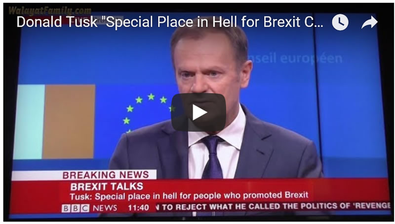 Donald Tusk States " There is a Special Place in Hell for Brexit Campaigners" FULL Video 