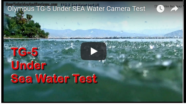 Olympus TG-5 Tough Camera Under SEA Water Test