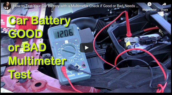 How to Test Your Car Battery with a Multimeter to Check if it Good or Bad, Needs Replacing
