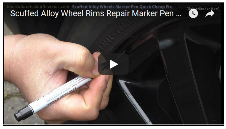 Scuffed Alloy Wheel Rims Repair Cheap Marker Pen Quick Quick Fix - Disco Sport