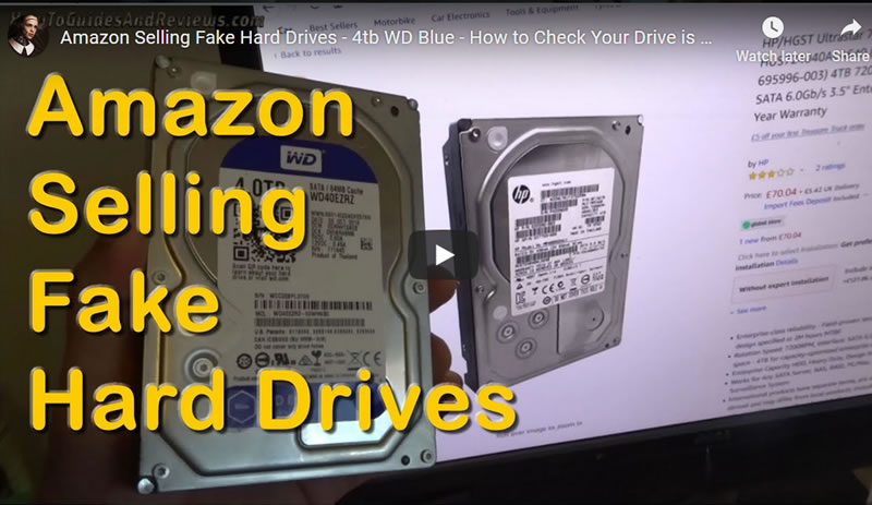 Amazon Selling Fake Hard Drives - 4tb WD Blue - How to Check Your Drive is Genuine