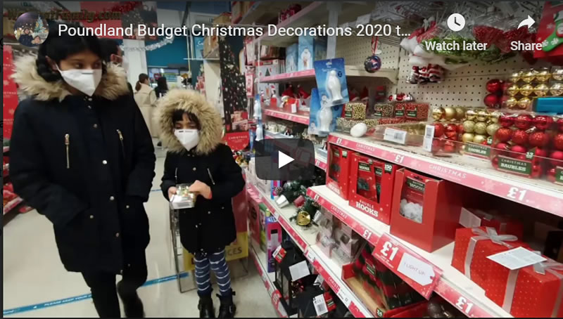 Poundland Budget Christmas Decorations Shopping 2020 to Beat the Corona Economic Depression