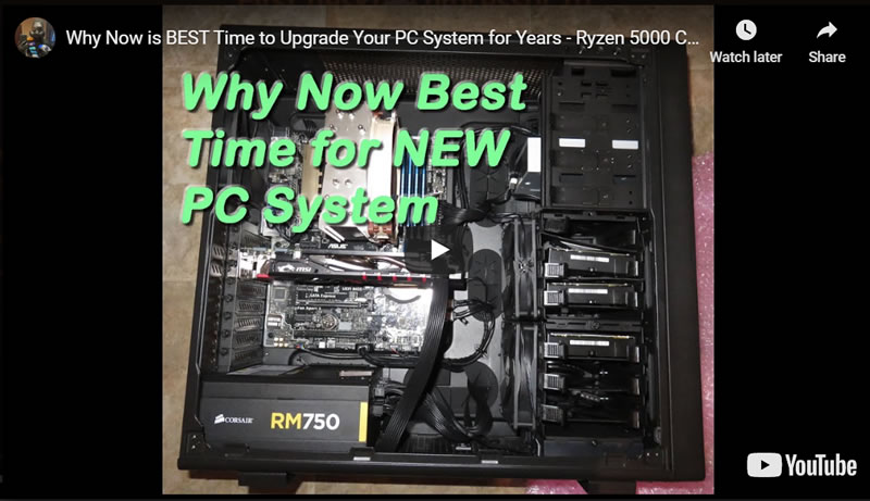 Why Now is BEST Time to Upgrade Your PC System for Years - Ryzen 5000 CPUs, Nvidia RTX 3000 GPU's