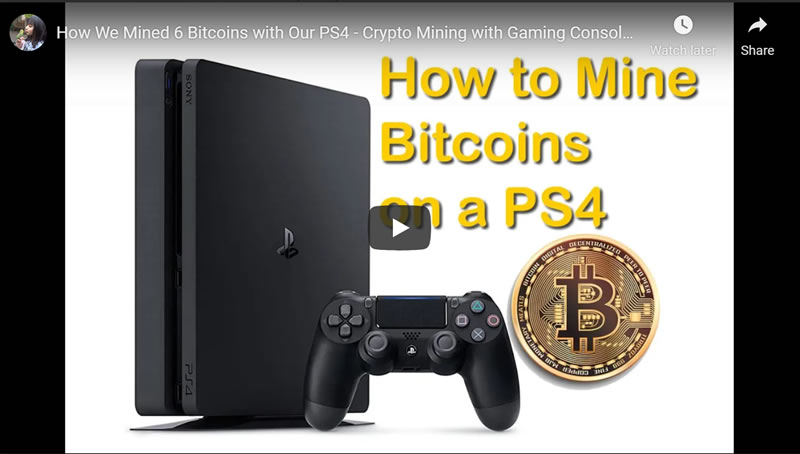 ps4 for mining crypto