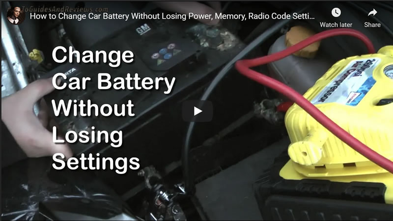 How to Change Car Battery Without Losing Power, Memory, Radio Code Settings