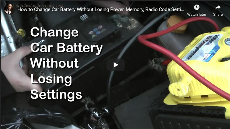 How to Change Car Battery Without Losing Power, Memory, Radio Code