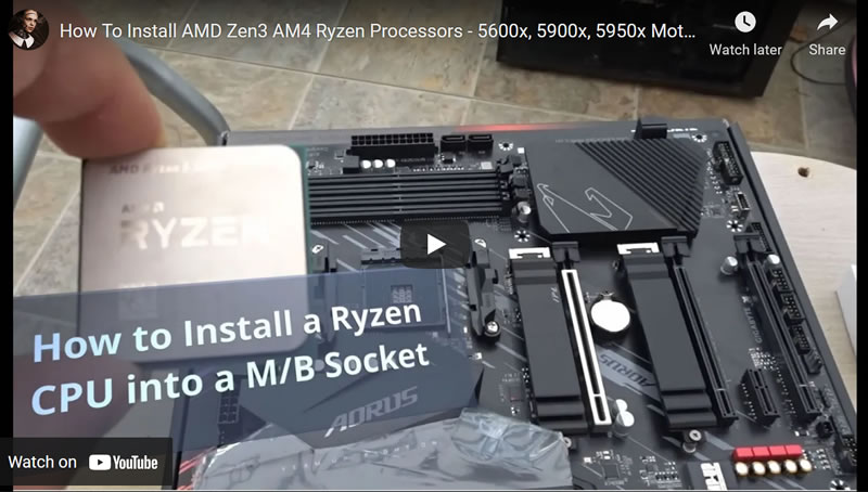 How To Install AMD Zen3 AM4 Ryzen Processors - 5600x, 5900x, 5950x Motherboard Socket CPU's for Beginners
