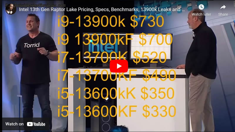 Intel 13th Gen Raptor Lake Pricing, Specs, Benchmarks, Leaks and more... 