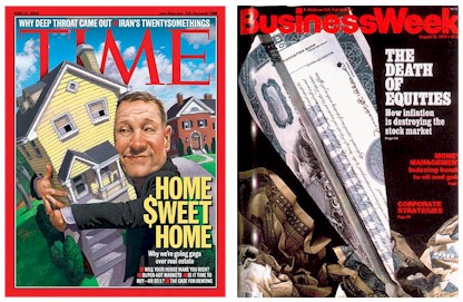Covers of selected Time and Business Week